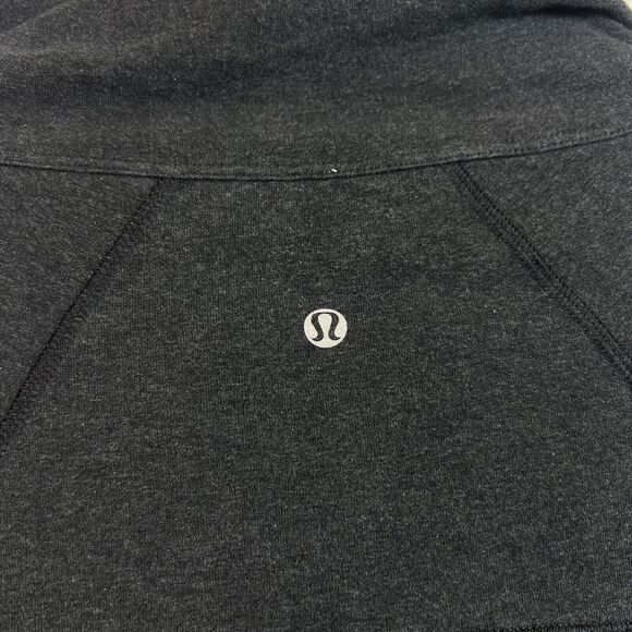 Lululemon Refresh Snap Up Grey Sweatshirt Jacket Size 8 Workout Yoga - Picture 9 of 12